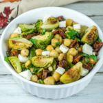 Brussels Sprouts Salad with Crunchy Chickpeas
